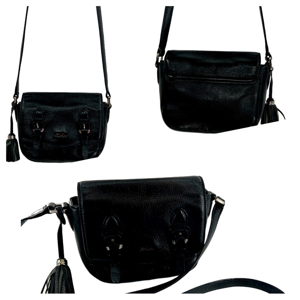Lauren Ralph Lauren Leather Crossbody Bags for Women Black